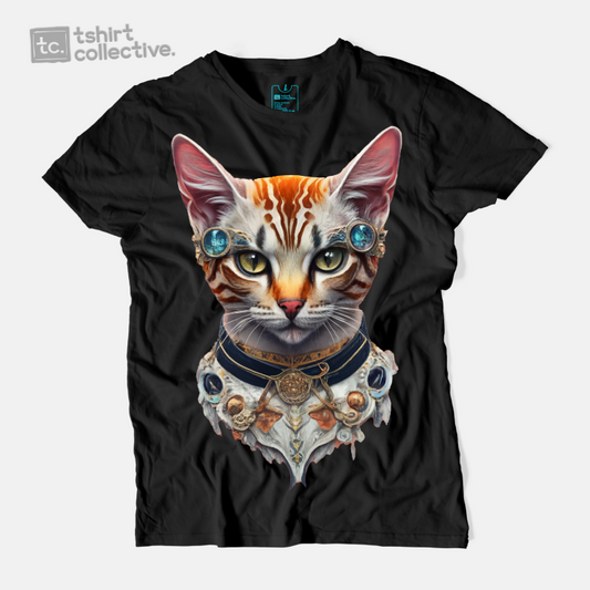 Fashion-Forward Cat Graphic Tee